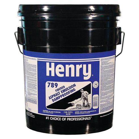 Henry<sup>®</sup> 789 Fibered Asphalt Emulsion Damp Proofing