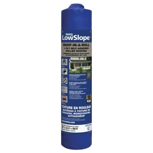 Henry<sup>®</sup> LowSlope™ One-Ply Self-Adhered Waterproof Roll Roofing