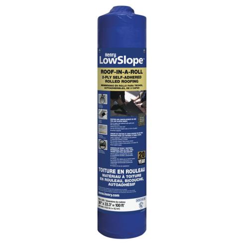 Henry<sup>®</sup> LowSlope™ Two-Ply Self-Adhered Waterproof Roll Roofing